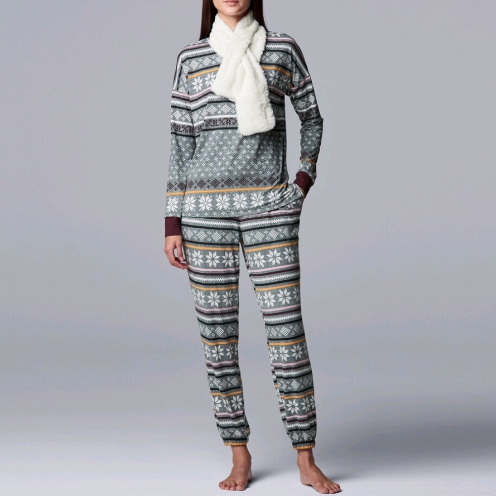 Vera Wang 3 piece pajama
